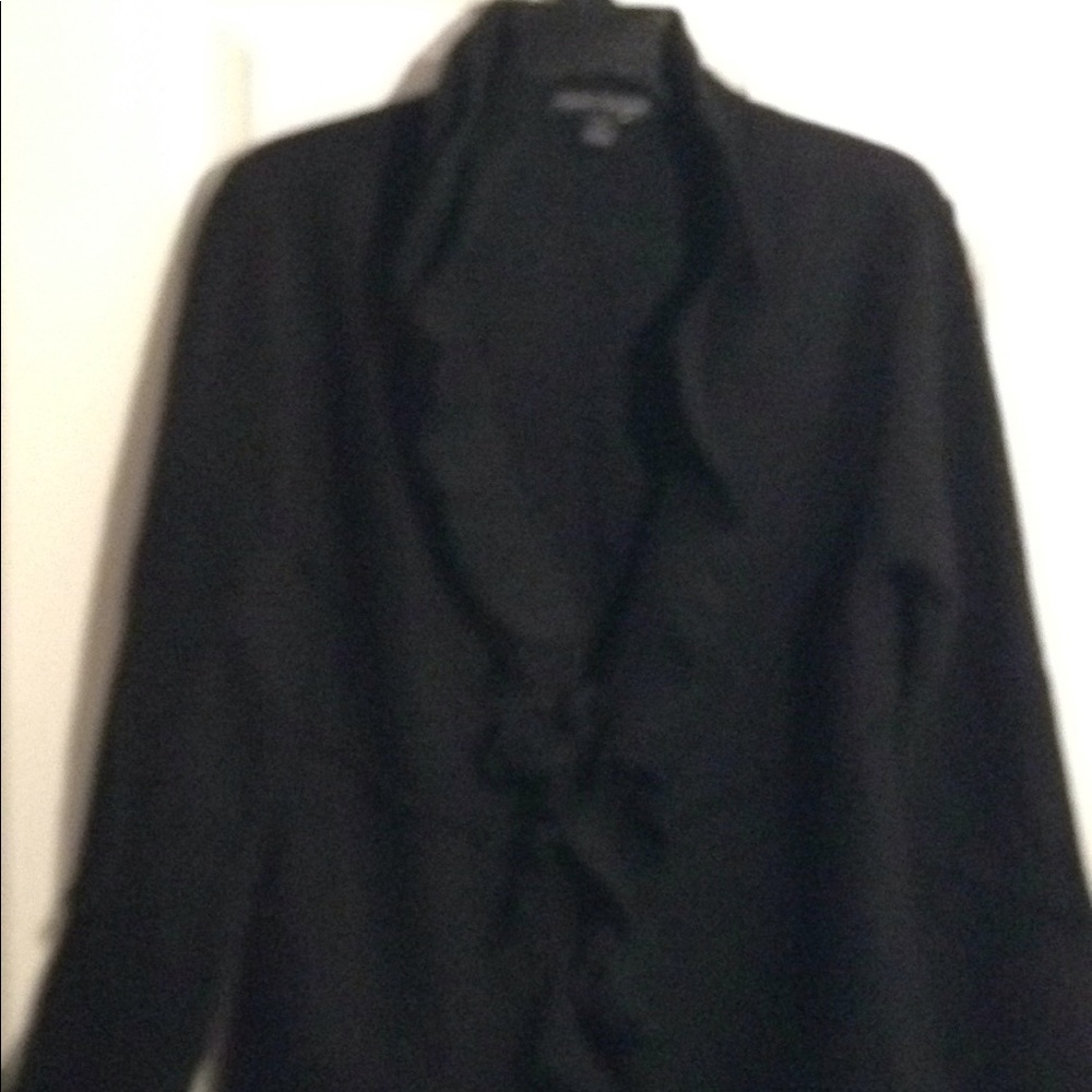 Beautiful Black Ruffled ELENA SOLANO Sweater